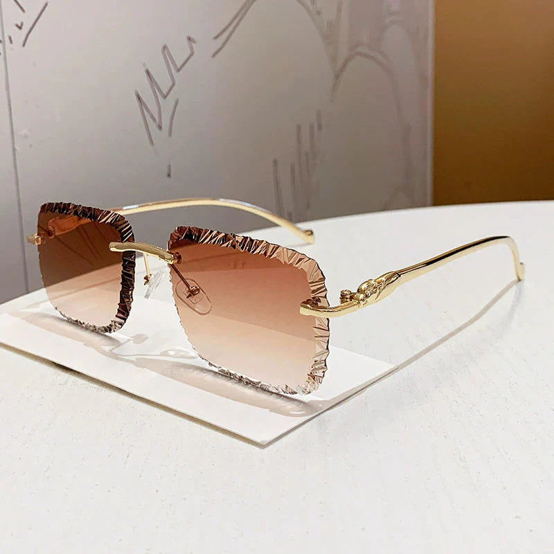 Crystal Edge Gradient Glasses