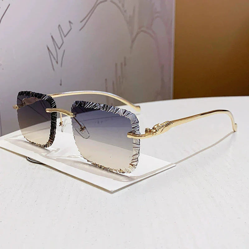 Crystal Edge Gradient Glasses