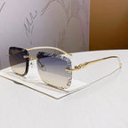 Crystal Edge Gradient Glasses
