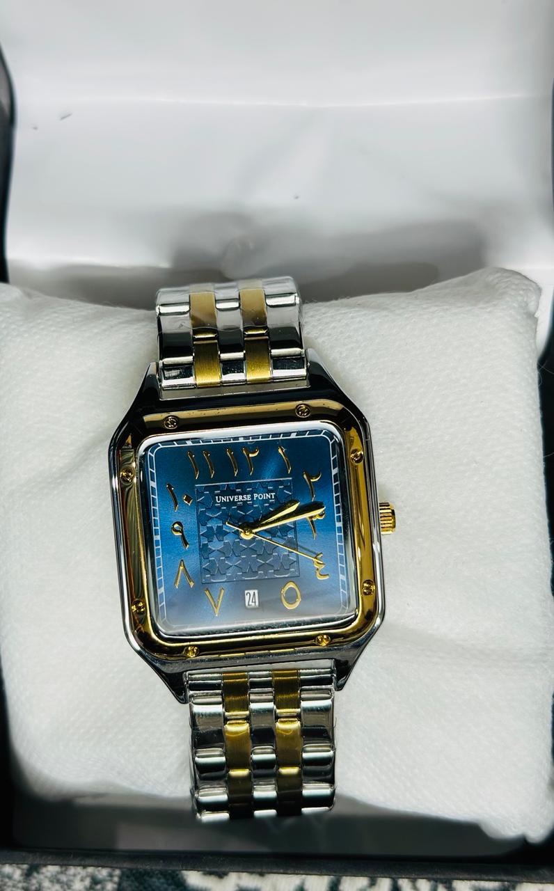 Men Arabic Dialer Watch Stainless Steel