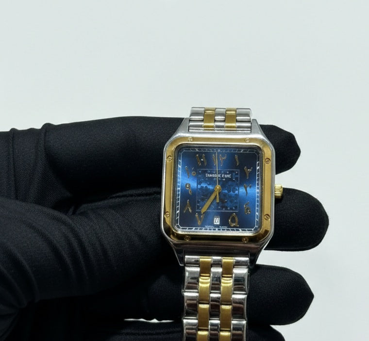 Men Arabic Dialer Watch Stainless Steel