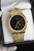 Golden and Black CK Watch Stainless Steel for Men