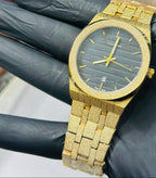 Golden and Black CK Watch Stainless Steel for Men