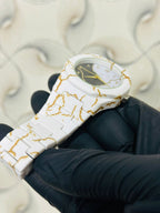 White Arabic Watch with Golden accent